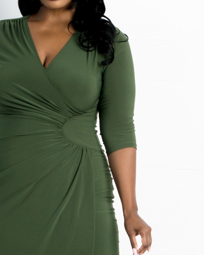 Mock wrap dress new arrivals